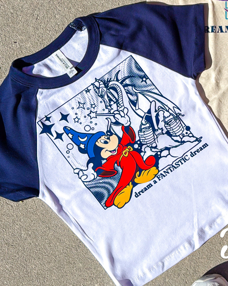 Fantasmic Raglan Baby Tee