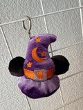 Minnie Witch Hat Plush Keychain